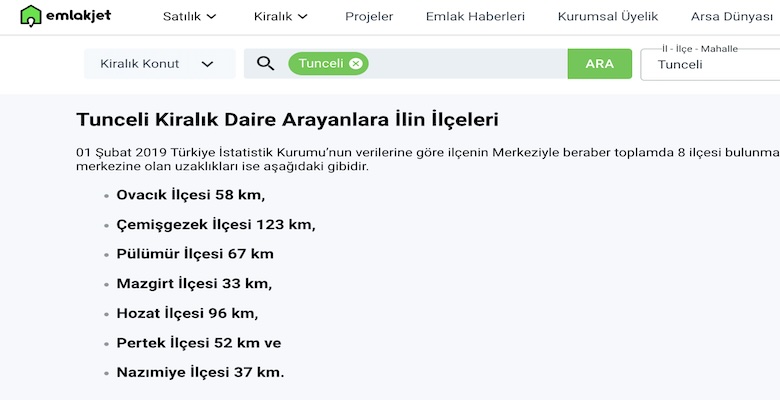 Tunceli'de Kiralık Daire Bulma Rehberi: İhtiyaçlarınıza Uygun Ev Nasıl Bulunur?